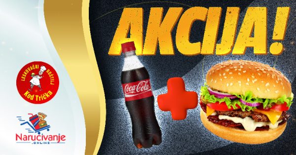 AKCIJA coca-cola 0.5 i pljeskavica srednja