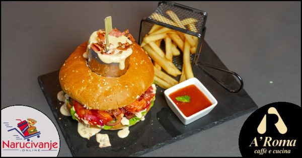 Aroma burger double mini