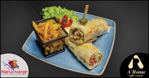 Chicken nuggets tortilja
