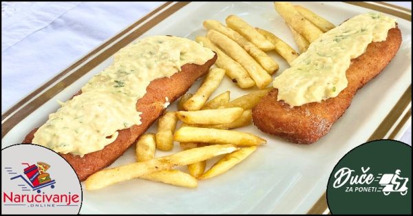 Pileća karađorđeva 420g (velika porcija)